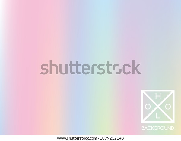 Holographic Gradient Background Yellow Green Red Stock Vector Royalty Free