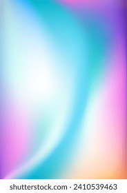 Fondo amarillo púrpura del fondo azul del gradiente holográfico blanco del teal blanco. Colorido Fondo borroso con lugar para el texto. Vector para su diseño, pancarta, afiche