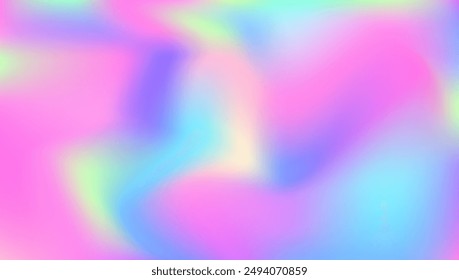 Holographic Gradient. Digital Light. Hologram Background. Shiny Design. Pink Pop Texture. Abstract Texture. Soft Multicolor Invitation. Cosmos Flyer. Blue Holographic Gradient