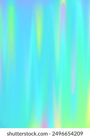 Diseño de Vector de fondo de lámina de gradiente holográfico. Funda de ensueño de holograma perlado. Fondo de fallo de Anuncio de fiesta. Patrón abstracto de brillo ligero. Colorido Fondo de pantalla de holografía.