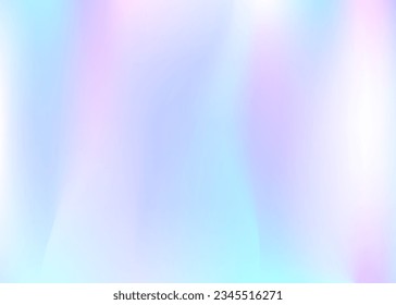 Holographic Gradient. Girlie Paper. Purple Metal Texture. Neon Geometry Invitation. Pearlescent Background. Abstract Background. Shiny Vector. Liquid Foil. Blue Holographic Gradient