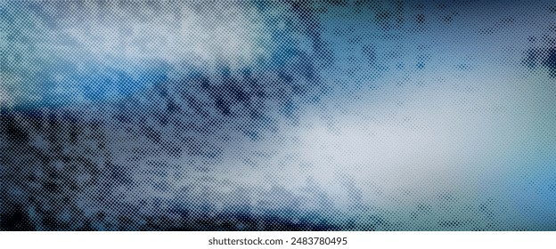 Holographic gradient halftone dots background. Vector illustration. Abstract pop art style dots on abstract blurry background eps 10