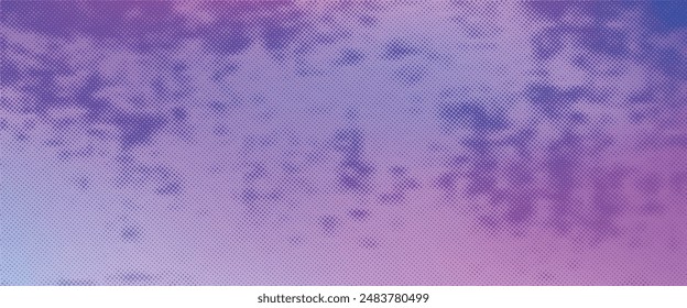 Holographic gradient halftone dots background. Vector illustration. Abstract pop art style dots on abstract blurry background eps 10