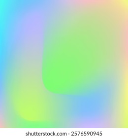 Holographic Gradient. Hippie Soft Texture. Abstract Background. Shiny Geometric Template. Metal Foil. Hologram Background. Neon Effect. Kawaii Flyer. Blue Holographic Gradient