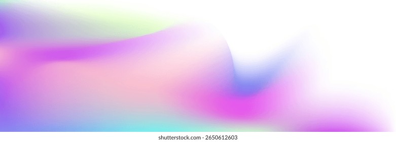 Holographic Gradient. Hologram Texture. Purple Shiny Background. Modern Paper. Blur Multicolor Backdrop. Plastic Cover. Iridescent Background. Metal Glitter. Blue Holographic Gradient