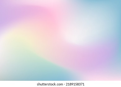 Holographic gradient illustration. Abstract background in pastel neon colors. Design for social networks. Vector illustration.