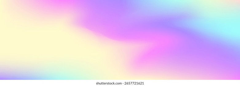 Holographic Gradient. Iridescent Background. Vibrant Mesh. Shiny Pattern. Minimal Foil. Hologram Background. Neon Multicolor Invitation. Violet Soft Texture. Blue Holographic Gradient