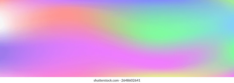 Gradiente holográfico. Textura irisada. Fondo retro rosa. Luz brillante. Folleto de Espectro de metal. Líquido. Textura holográfica. Difuminar fallo. Gradiente holográfico violeta