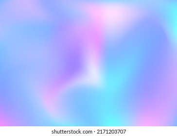 Holographic Gradient. Kawaii Card. Abstract Background. Neon Geometry Illustration. Purple Blur Texture. Vintage Light. Iridescent Texture. Retro Surface. Blue Holographic Gradient