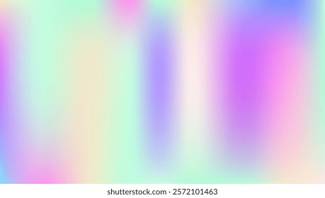 Holographic Gradient. Liquid Mesh. Blur Concept. Violet Pop Background. Pearlescent Texture. Abstract Texture. Modern Light. Soft Futuristic Brochure. Pink Holographic Gradient