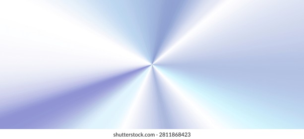 Holographic gradient metal foil background. Circular iridescent metallic backdrop. Shiny silver spectrum texture. Radial CD hologram pattern effect wallpaper for cover, poster, banner. Vector