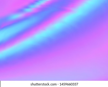Holographic gradient neon vector illustration. Soft blue purple ultraviolet background. Polar lights liquid colors background. Elegant gradient neon holographic backdrop shimmer print.