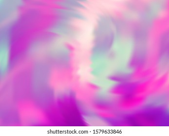 Holographic gradient neon vector illustration. Fashionable pink turquoise purple background. Hologram colors liquid background. Lucid gradient neon holographic backdrop shimmer print.