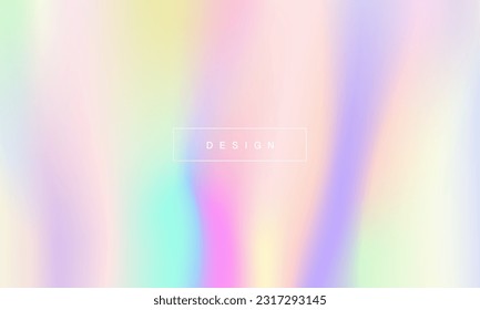 Holographic gradient pastel modern rainbow background. yellow, pink , green, purple, orange, blue colors for deign concepts, wallpapers, web, presentations and prints. vector design.