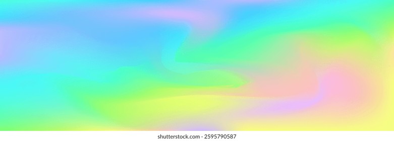 Holographic Gradient. Pearlescent Texture. Blur Light. Metal Geometric Illustration. Metalic Cover. Tie Dye Pop Background. Hologram Texture. Shiny Pattern. Green Holographic Gradient