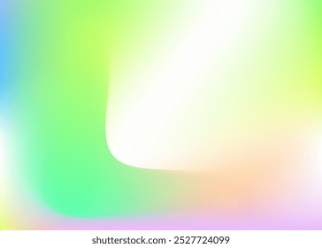 Holographic Gradient. Pearlescent Texture. Neon Glitch. Hippy Shiny Background. Unicorn Card. Metal Paper. Pop Geometric Illustration. Abstract Background. Blue Holographic Gradient