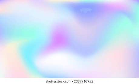 Holographic Gradient. Pink Pop Texture. Retro Image. Soft Multicolor Template. Hologram Background. Kawaii Light. Iridescent Background. Rainbow Cover. Blue Holographic Gradient