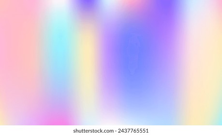 Holographic Gradient. Pop Image. Hologram Texture. Metal Holography Invitation. Rainbow Card. Abstract Texture. Chrome Cover. Purple Neon Background. Pink Holographic Gradient