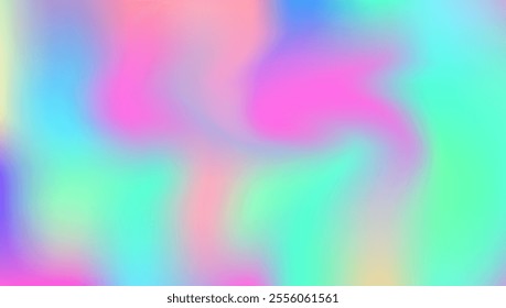 Holographic Gradient. Retro Gasoline Illustration. Pearlescent Texture. Modern Flyer. Blue Soft Background. Pop Shapes. Abstract Texture. Hipster Paper. Purple Holographic Gradient