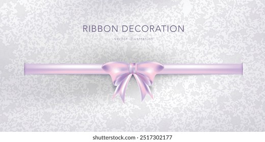 Holographic gradient ribbon and banner vector. Pink chrome gradient ribbon, shinny tag, glossy label. Promotion sale decoration smooth metal surface. illustration vector premium.