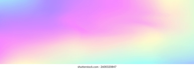 Holographic Gradient. Soft Effect. Hologram Texture. Purple Metal Background. Pastel Light. Neon Geometric Illustration. Iridescent Texture. Hipster Fluid. Violet Holographic Gradient