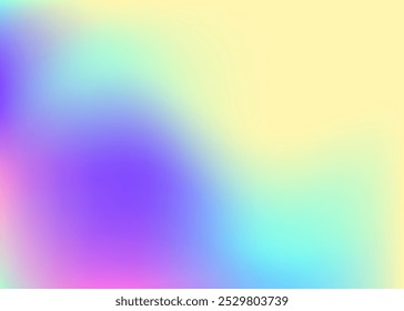 Holographic Gradient. Trendy Paper. Violet Neon Texture. Iridescent Background. Pearlescent Background. Rainbow Cover. Shiny Holography Template. Metal Concept. Blue Holographic Gradient