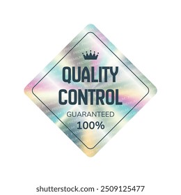 Holographic gradient vector sticker, label sale hologram emblem label for quality control premium quality. 100 original. Web design, e-commercial, great for any products.