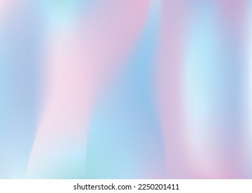 Holographic Gradient. Violet Neon Background. Girlie Cover. Shiny Creative Invitation. Abstract Texture. Retro Vector. Fantasy Mesh. Iridescent Background. Purple Holographic Gradient