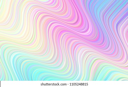 Holographic Gradient Wavy Stripes Vector Background  Pastel Rainbow Distorted Lines Texture  Psychedelic Color Neon Surface in Cyan  Blue  Pink  Violet  Magenta   Yellow 