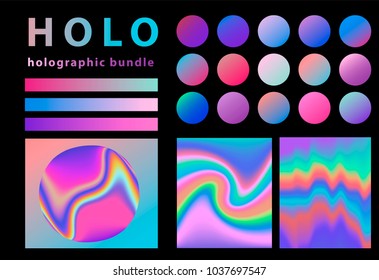 Holographic grdient and background set, bundle. 