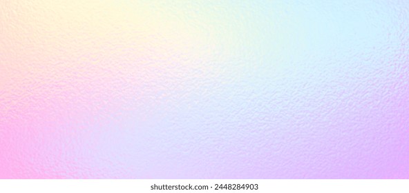 Holographic iridescent gradient background. Foil nakre paper, glitter blur effect,pearlescent pattern. Gradation noise rainbow texture. Vector abstract illustration for web, card, bg, wedding design