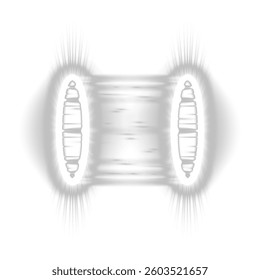 Holographic Light Gate with Glowing Circular Rifts, Futuristic Sci-Fi Vortex, Teleportation Effect with Bright Energy Waves for Virtual Reality, Tech Interfaces, and Digital Illustrations