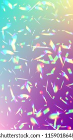 Holographic Light Glitch Effect. Iridescent Background. 
Vector Rainbow Gradient with Sunshine Glare.  
Mesh Holographic Foil. Trendy Hologram Vector Background. Creative Festive Backdrop. 
