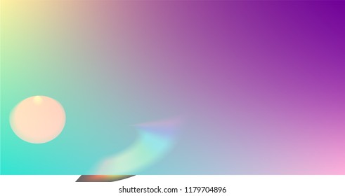 Holographic Light Glitch Effect. Iridescent Background. 
Vector Rainbow Gradient with Sunshine Glare.  Creative Festive Backdrop. 
Mesh Holographic Foil. Trendy Hologram Vector Background.

