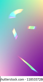 Holographic Light Glitch Effect. Iridescent Background. 
Vector Rainbow Gradient with Sunshine Glare.  
Mesh Holographic Foil. Trendy Hologram Vector Background. Creative Festive Backdrop. 
