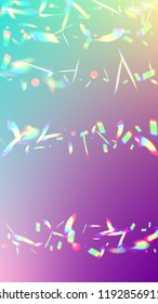 Holographic Light Glitch Effect. Iridescent Background. 
Vector Rainbow Gradient with Sunshine Glare.  
Mesh Holographic Foil. Trendy Hologram Vector Background. Creative Festive Backdrop. 
