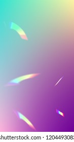 Holographic Light Glitch Effect. Iridescent Background. 
Vector Rainbow Gradient with Sunshine Glare.  Creative Festive Backdrop. 
Mesh Holographic Foil. Trendy Hologram Vector Background.
