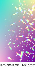 Holographic Light Glitch Effect. Iridescent Background. 
Vector Rainbow Gradient with Sunshine Glare.  
Mesh Holographic Foil. Trendy Hologram Vector Background. Creative Festive Backdrop. 
