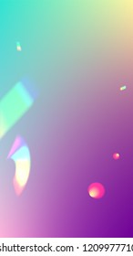 Holographic Light Glitch Effect. Iridescent Background. 
Vector Rainbow Gradient with Sunshine Glare.  Creative Festive Backdrop. 
Mesh Holographic Foil. Trendy Hologram Vector Background.
