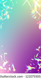 Holographic Light Glitch Effect. Iridescent Background. 
Vector Rainbow Gradient with Sunshine Glare.  
 Trendy Hologram Vector Background. Mesh Holographic Foil. Creative Festive Backdrop. 
