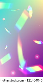 Holographic Light Glitch Effect. Iridescent Background. 
Vector Rainbow Gradient with Sunshine Glare.  Creative Festive Backdrop. 
Mesh Holographic Foil. Trendy Hologram Vector Background.
