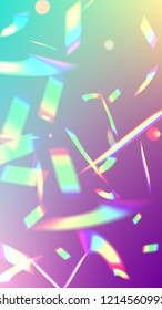 Holographic Light Glitch Effect. Iridescent Background. 
Vector Rainbow Gradient with Sunshine Glare.  
Mesh Holographic Foil. Trendy Hologram Vector Background. Creative Festive Backdrop. 
