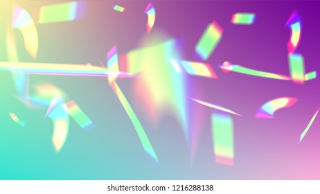 Holographic Light Glitch Effect. Iridescent Background. 
Vector Rainbow Gradient with Sunshine Glare.  Creative Festive Backdrop. 
Mesh Holographic Foil. Trendy Hologram Vector Background.
