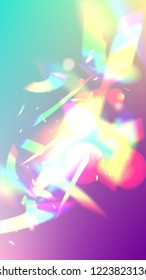 Holographic Light Glitch Effect. Iridescent Background. 
Vector Rainbow Gradient with Sunshine Glare.  Creative Festive Backdrop. 
Mesh Holographic Foil. Trendy Hologram Vector Background.
