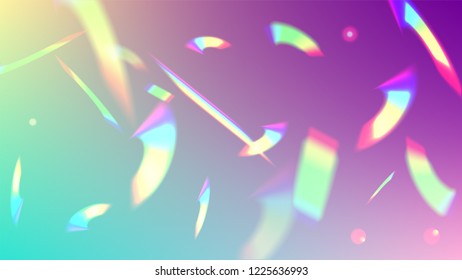 Holographic Light Glitch Effect. Iridescent Background. 
Vector Rainbow Gradient with Sunshine Glare.  
Mesh Holographic Foil. Trendy Hologram Vector Background. Creative Festive Backdrop. 
