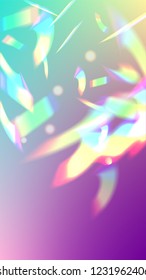 Holographic Light Glitch Effect. Iridescent Background. 
Vector Rainbow Gradient with Sunshine Glare.  
 Trendy Hologram Vector Background. Mesh Holographic Foil. Creative Festive Backdrop. 
