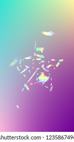 Holographic Light Glitch Effect. Iridescent Background. 
Vector Rainbow Gradient with Sunshine Glare.  
Mesh Holographic Foil. Trendy Hologram Vector Background. Creative Festive Backdrop. 

