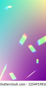 Holographic Light Glitch Effect. Iridescent Background. 
Vector Rainbow Gradient with Sunshine Glare.  
 Trendy Hologram Vector Background. Mesh Holographic Foil. Creative Festive Backdrop. 

