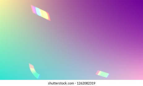 Holographic Light Glitch Effect. Iridescent Background. 
Vector Rainbow Gradient with Sunshine Glare.  
 Trendy Hologram Vector Background. Mesh Holographic Foil. Creative Festive Backdrop. 
