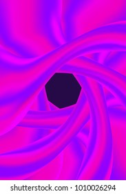 Holographic Liquid. Bright Glossy Dense Liquid in Holographic Style. Illustration. Futuristic Holography. Holographic Liquid for Banner, Brochure Design, Web Design, Cover. Futuristic Abstraction.